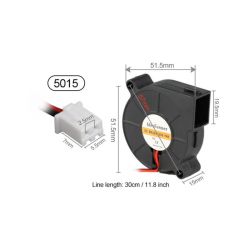 Chladiaci ventilátor 5015 12V / 24V