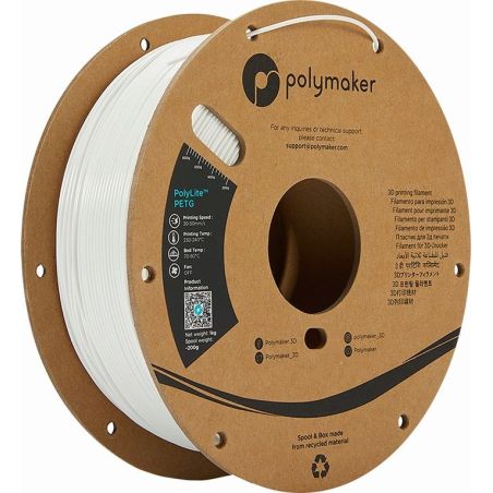 Polymaker PETG biely | 3Dplastik.cz