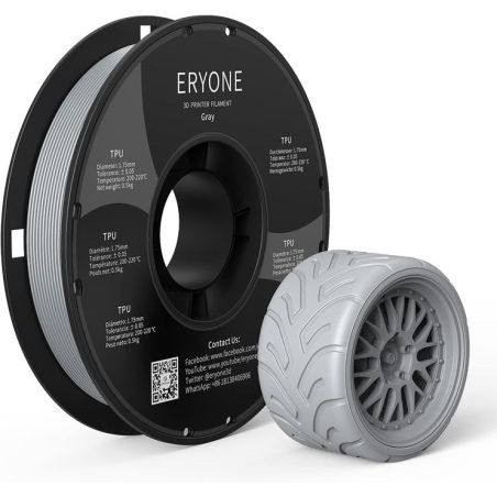 Filament Eryone Grey TPU | 3Dplastik.cz